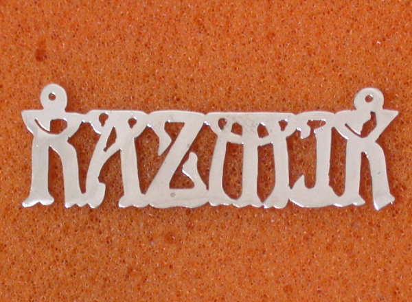  Silver,10k,14k,18kgold name plates,