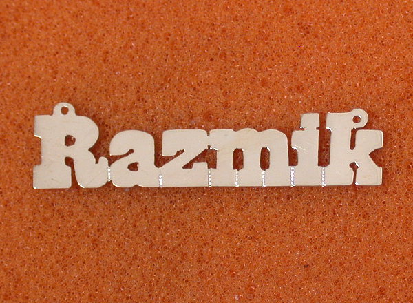 Silver,10k,14k,18kgold name plates,