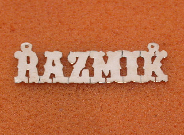  Silver,10k,14k,18kgold name plates,