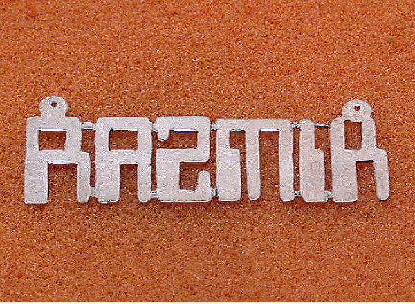  Silver,10k,14k,18kgold name plates,